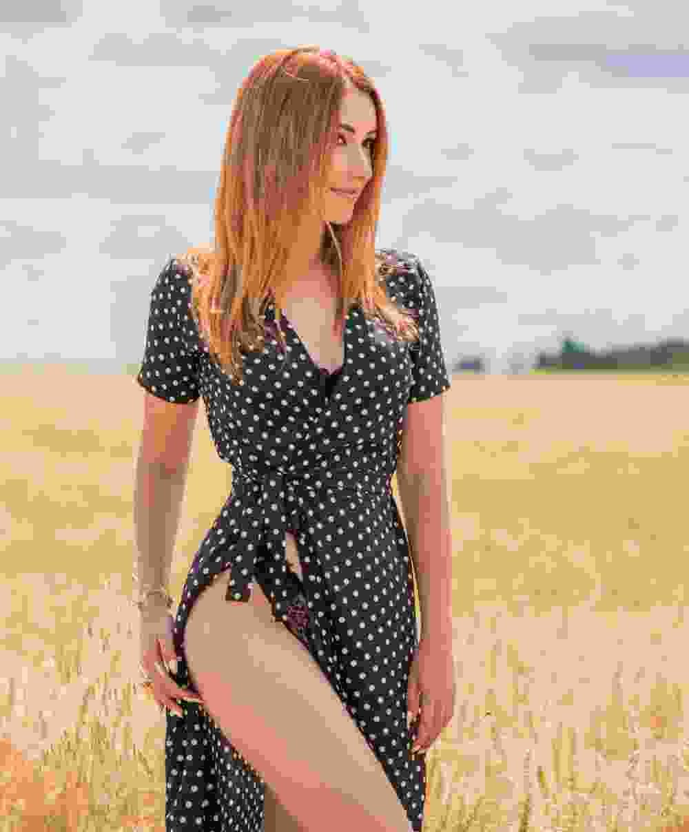 Polka Dots Printed Dress - Image 3