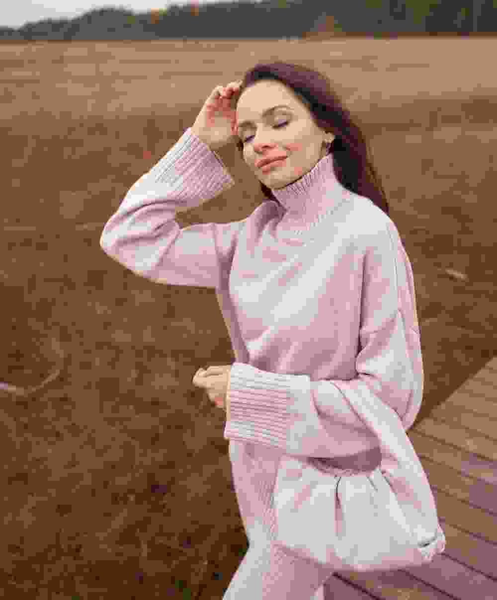 Knitted Pattern Sweater - Image 4