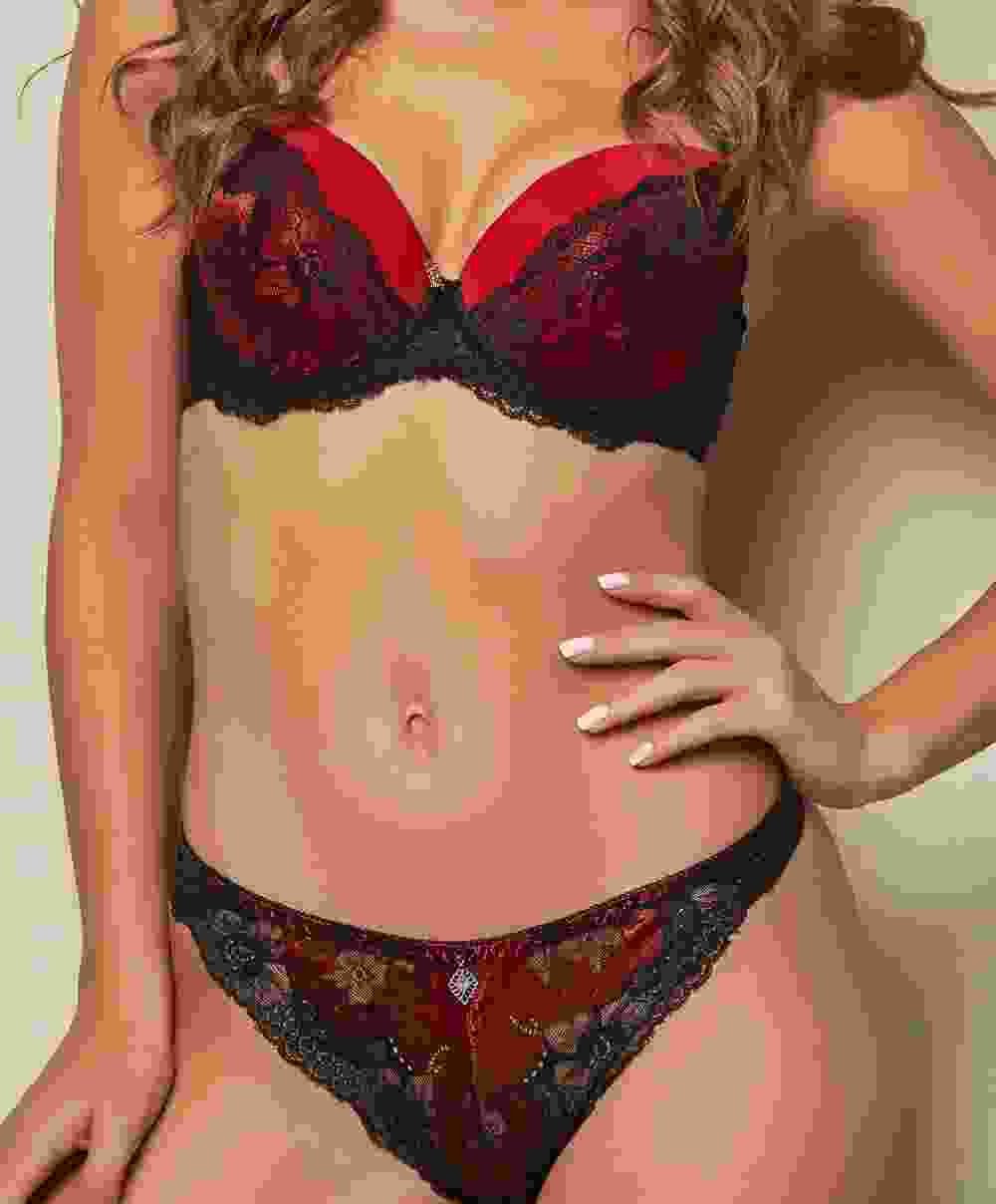 Red Lace Lingerie Set - Image 3