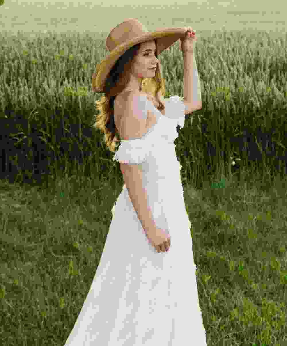 A Line Wedding Gown - Image 4